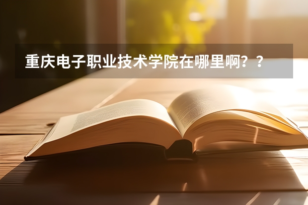 重慶電子職業(yè)技術(shù)學(xué)院在哪里啊？？