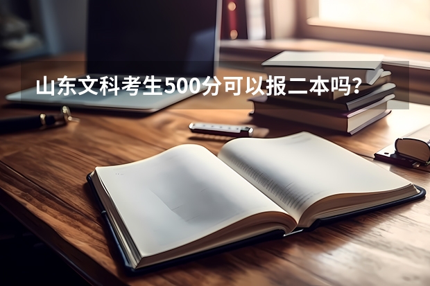 山東文科考生500分可以報二本嗎？