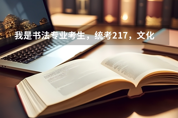 我是書(shū)法專業(yè)考生，統(tǒng)考217，文化得多少分可上本科？