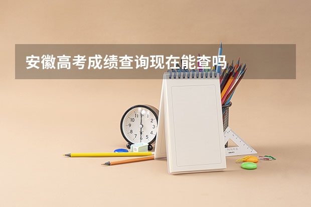 安徽高考成績查詢現(xiàn)在能查嗎