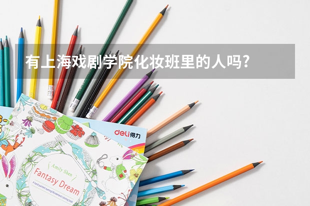 有上海戲劇學(xué)院化妝班里的人嗎?