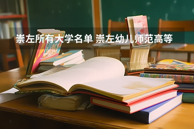 崇左所有大學(xué)名單 崇左幼兒師范高等專科學(xué)校地址在哪？電話網(wǎng)站