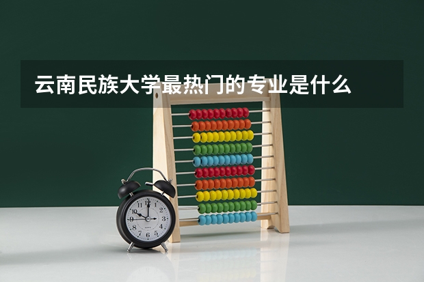 云南民族大學(xué)最熱門的專業(yè)是什么