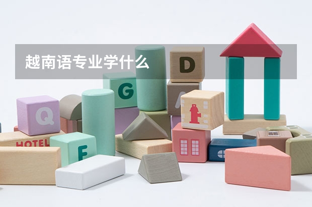 越南語專業(yè)學(xué)什么