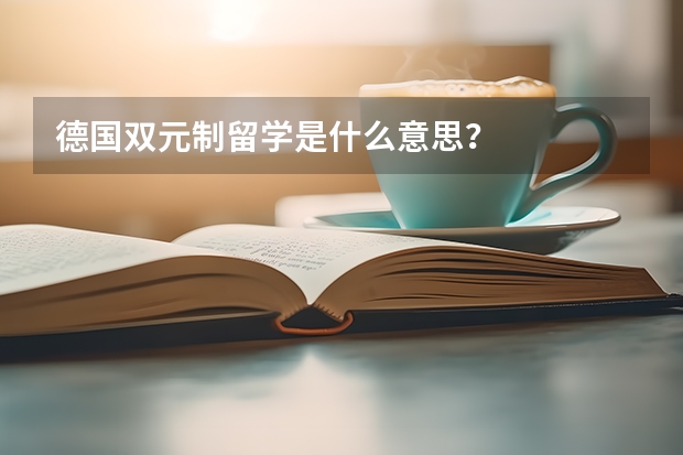 德國雙元制留學(xué)是什么意思？