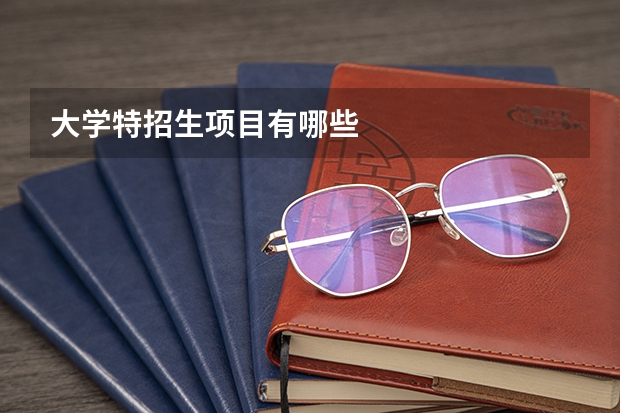 大學(xué)特招生項目有哪些