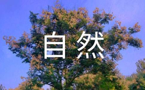 感受自然為話題作文
