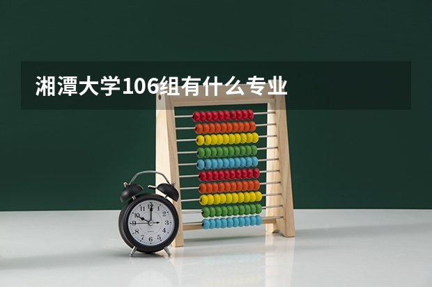 湘潭大學106組有什么專業(yè)