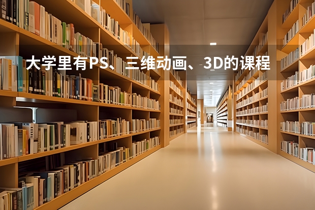 大學(xué)里有PS、三維動(dòng)畫、3D的課程嗎？