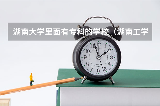 湖南大學(xué)里面有專(zhuān)科的學(xué)校（湖南工學(xué)院的王牌專(zhuān)業(yè)）