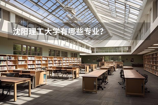 沈陽理工大學(xué)有哪些專業(yè)？
