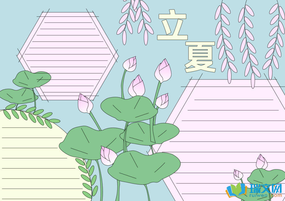 立夏手抄報