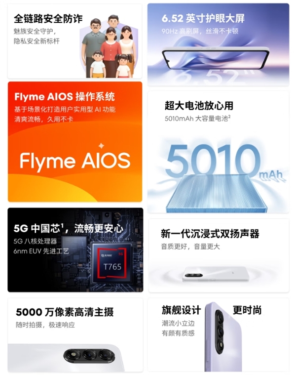 百元AI神機！魅藍20國補到手價399元：支持5G、高刷